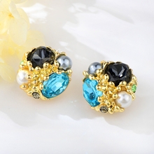Show details for Classic Gold Plated Stud Earrings with Fast Delivery