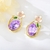 Picture of Good Quality Artificial Crystal Zinc Alloy Dangle Earrings