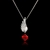 Picture of Charming Red Swarovski Element Pendant Necklace As a Gift
