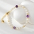 Picture of Copper or Brass Purple Fashion Bracelet in Flattering Style