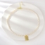Show details for Copper or Brass Gold Plated Short Chain Necklace with 3~7 Day Delivery