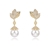 Picture of Brand New White Big Dangle Earrings with SGS/ISO Certification
