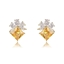 Show details for Wholesale Gold Plated Cubic Zirconia Big Stud Earrings with No-Risk Return