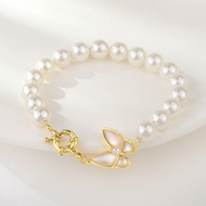 Show details for Good Quality shell pearl White Fashion Bracelet