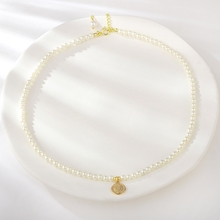 Show details for Classic Gold Plated Short Statement Necklace Online Only