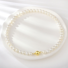 Show details for Best shell pearl Copper or Brass Short Statement Necklace