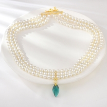 Show details for Copper or Brass Green Short Statement Necklace with Unbeatable Quality