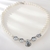 Picture of Classic Platinum Plated Short Statement Necklace with Fast Delivery