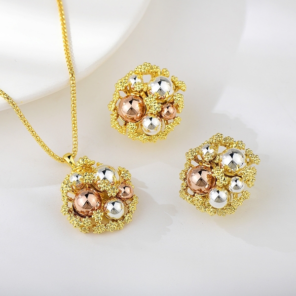 Picture of Zinc Alloy Gold Plated 2 Piece Jewelry Set From Reliable Factory