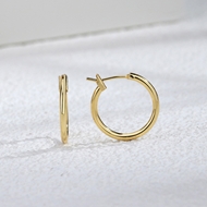 Picture of Wholesale Gold Plated Copper or Brass Hoop Earrings at Great Low Price