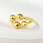 Show details for Designer Gold Plated Dubai Adjustable Ring with No-Risk Return