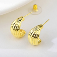 Show details for Hypoallergenic Gold Plated Dubai Big Stud Earrings Online