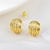 Picture of New Season Gold Plated Dubai Big Stud Earrings with SGS/ISO Certification