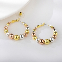 Show details for Nickel Free Multi-tone Plated Big Big Stud Earrings with No-Risk Refund