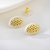 Picture of Trendy Gold Plated Big Big Stud Earrings with No-Risk Refund
