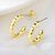 Picture of Attractive Gold Plated Dubai Big Stud Earrings For Your Occasions