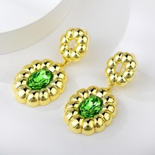 Show details for New Artificial Crystal Zinc Alloy Dangle Earrings