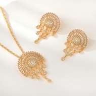 Show details for Stylish Medium Copper or Brass 2 Piece Jewelry Set