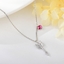 Show details for Featured Pink Love & Heart Pendant Necklace with Full Guarantee
