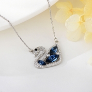 Show details for Charming Platinum Plated Swarovski Element Pendant Necklace As a Gift