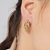 Picture of Designer Gold Plated White Earrings with No-Risk Return
