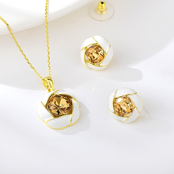 Picture of Gold Plated Small 3 Piece Jewelry Set at Super Low Price