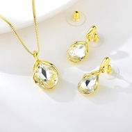 Picture of Beautiful Artificial Crystal Geometric 3 Piece Jewelry Set