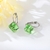 Picture of Attractive Green Swarovski Element Hoop Earrings For Your Occasions