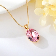 Show details for Beautiful Swarovski Element Zinc Alloy Pendant Necklace
