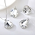 Picture of Amazing Big Platinum Plated 3 Piece Jewelry Set