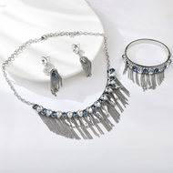 Show details for Zinc Alloy Blue 3 Piece Jewelry Set at Unbeatable Price