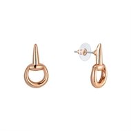 Show details for Zinc Alloy Rose Gold Plated Earrings of Original Design