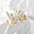Picture of Designer Gold Plated Cubic Zirconia Earrings with No-Risk Return
