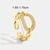 Picture of Delicate Gold Plated Adjustable Ring with Beautiful Craftmanship