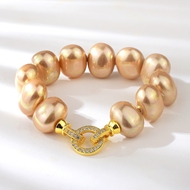 Show details for Most Popular shell pearl Classic Link & Chain Bracelet