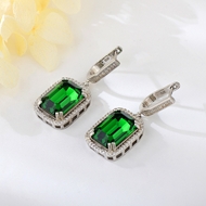 Show details for Fashion Swarovski Element Hoop Earrings with Worldwide Shipping