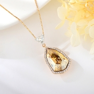 Show details for Unusual Medium Yellow Pendant Necklace