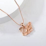 Show details for Rose Gold Plated Cross Pendant Necklace in Exclusive Design