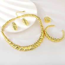 Show details for Zinc Alloy Gold Plated 4 Piece Jewelry Set with Member Discount