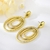 Picture of Fashionable Dubai Gold Plated Dangle Earrings