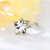 Picture of Amazing Small Platinum Plated Adjustable Ring