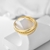 Picture of Hypoallergenic Gold Plated Copper or Brass Adjustable Ring with Easy Return