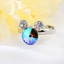 Show details for Bear Swarovski Element Adjustable Ring with 3~7 Day Delivery