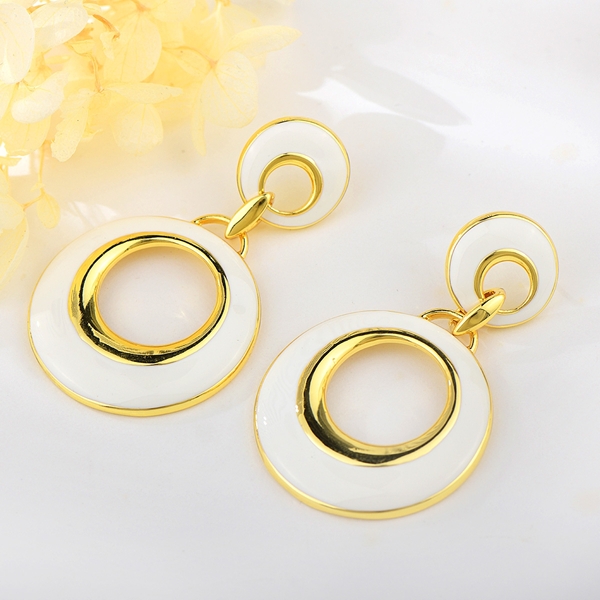 Picture of Impressive White Zinc Alloy Dangle Earrings with No-Risk Refund