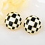 Show details for Zinc Alloy Black Stud Earrings from Certified Factory