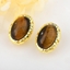 Show details for Featured Gold Plated Medium Stud Earrings with Full Guarantee