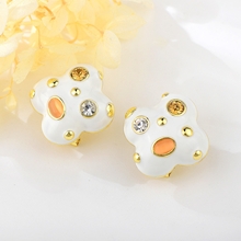 Show details for Zinc Alloy Gold Plated Stud Earrings in Exclusive Design
