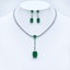 Show details for Unusual Medium Platinum Plated 2 Piece Jewelry Set