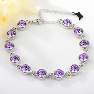 Show details for Delicate Swarovski Element Copper or Brass Fashion Bracelet