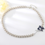 Show details for swan Artificial Crystal Pendant Necklace with Beautiful Craftmanship
